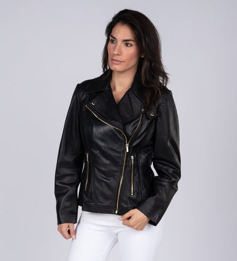 Charlotte Womens Leather Jacket, [option2] - Fadcloset