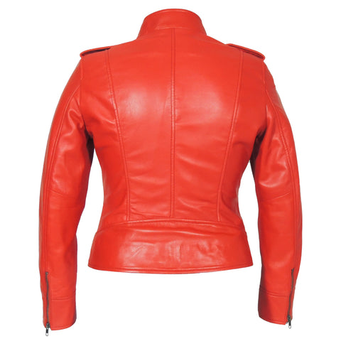 Faya Womens Leather Jacket Midnight, [option2] - Fadcloset
