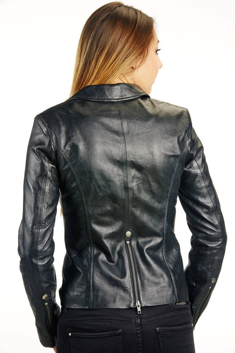 Ladies Sexy Carolina Leather Jacket, [option2] - Fadcloset