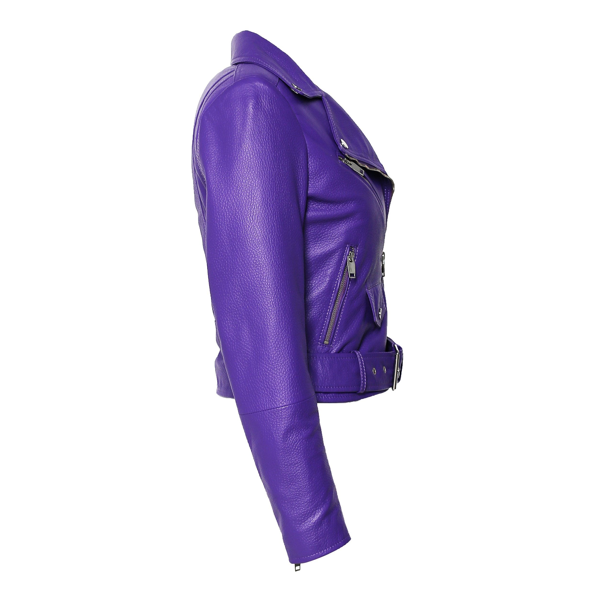 Silk biker jacket Louis Vuitton Purple size 36 FR in Silk - 22336688