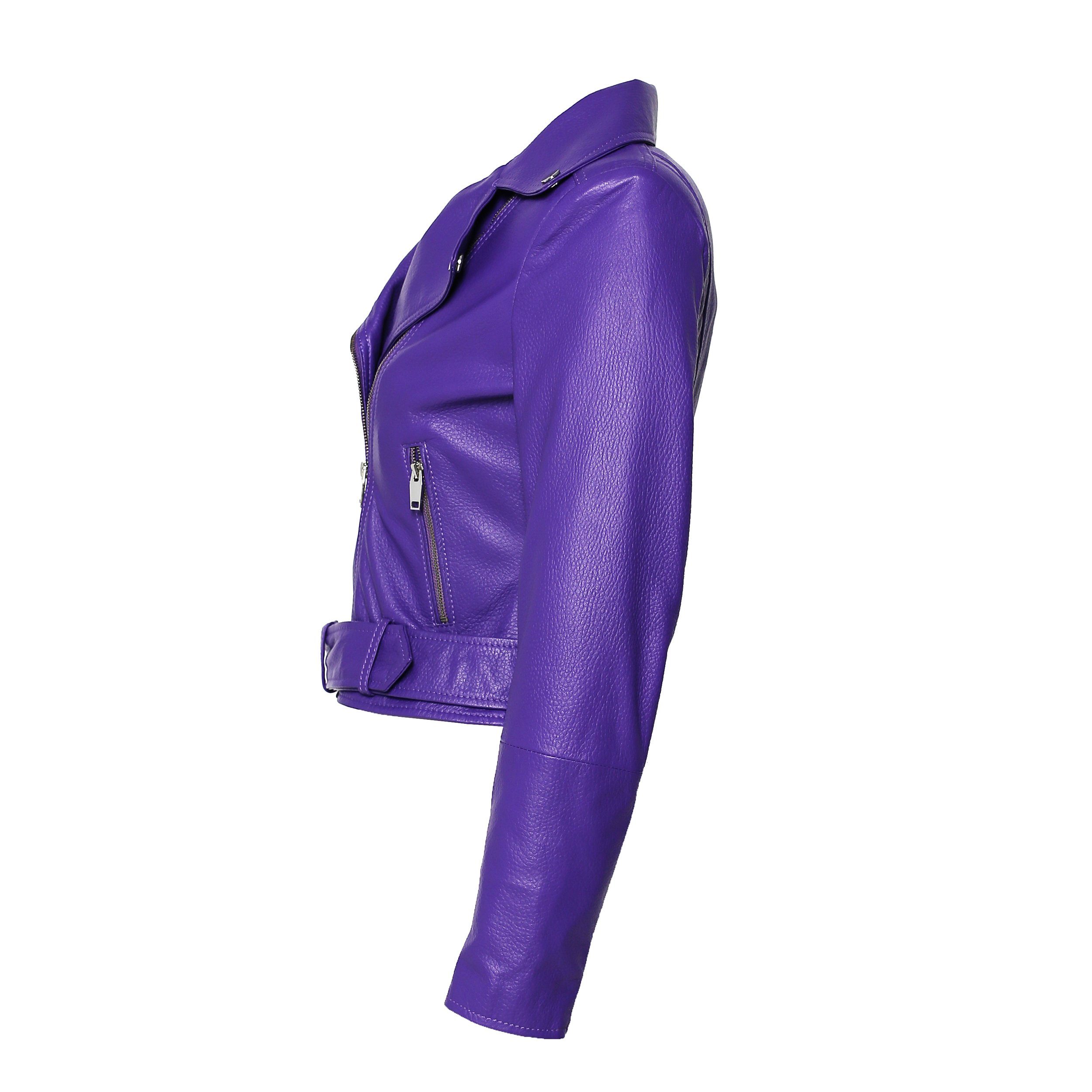 Silk biker jacket Louis Vuitton Purple size 36 FR in Silk - 22336688