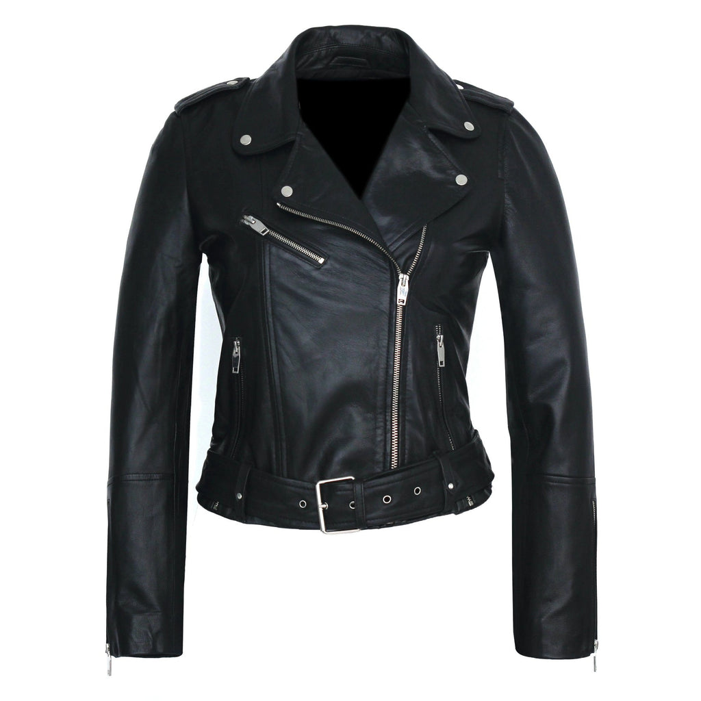 Womens Moto Nappa Leather Jacket – FAD